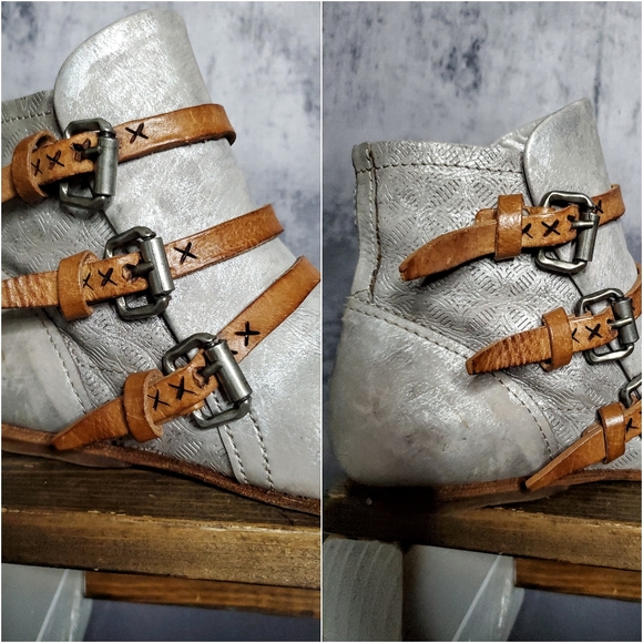 A.S.98 Milosh limited release pearl gray leather boots, size 7 - 7.5 - Picture 2 of 14